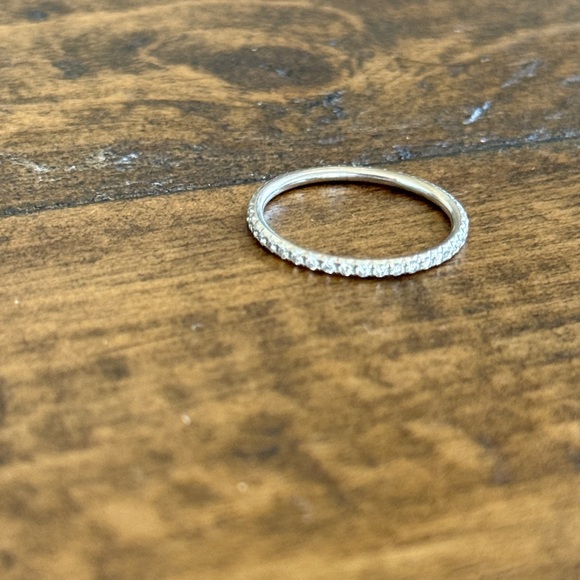 Tiffany & Co Diamond Metro Eternity Ring 18K White Gold - Picture 5 of 7